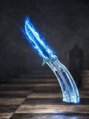 🌕🥶НОЖ БАБОЧКА🥶🌕ЛЯДЯНОЙ АРБИТР МАХ🌕ЭКСКЛЮЗИВНАЯ ВЕЩЬ КАК МЕЧ💯🥶🌕КИЛ ЧАТ 🥶💟