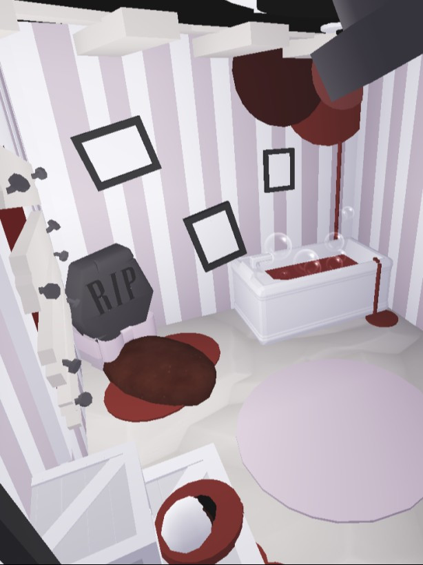 маленький домик в стиле хоррор