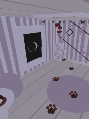 маленький домик в стиле хоррор