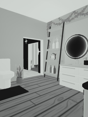 черно-белый мрачный дом