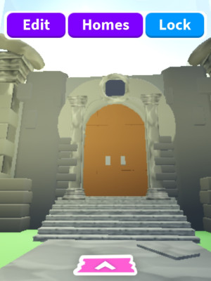 Глитч дом, в стиле замка