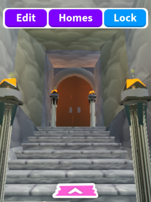 Глитч дом, в стиле замка