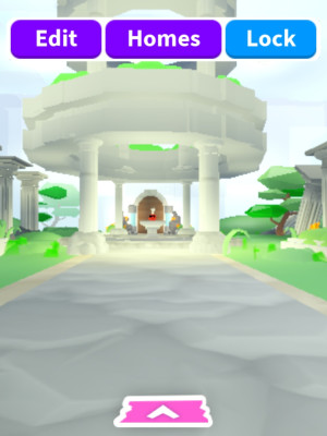 Глитч дом, в стиле замка