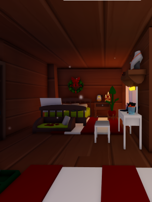 Новогодний Глитч домик