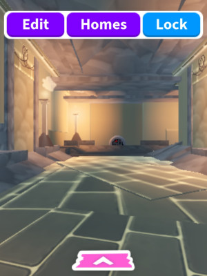 Глитч дом, в стиле замка