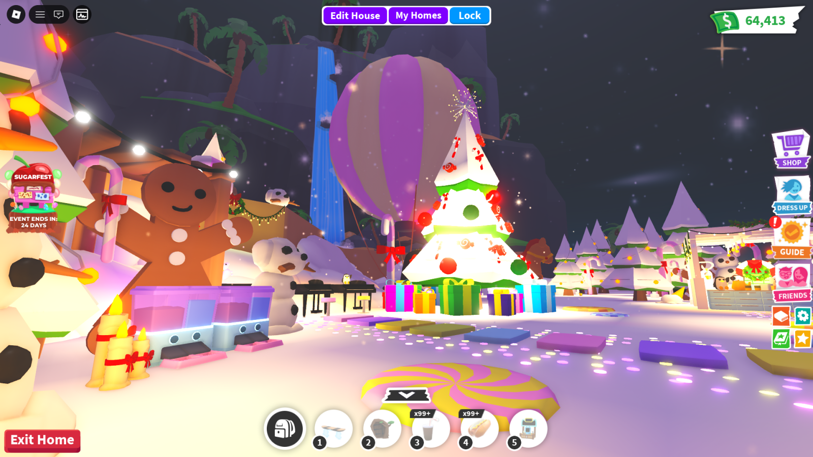 Новогодний дом на острове тотал 25к+