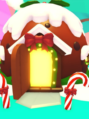 Christmas pudding house