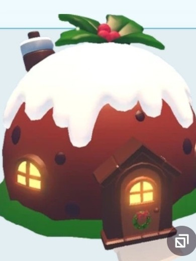 Новогодний дом без обустройки.