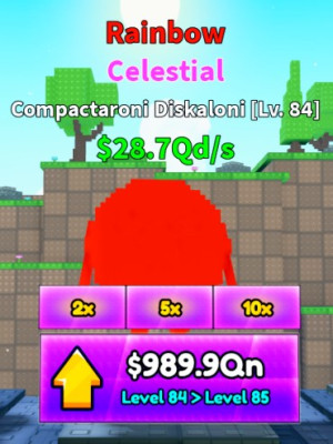 Небесный Compactaroni Diskaloni $28.7Qd/s LVL 84 Rainbow