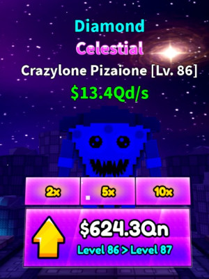 Небесный Crazylone Pizaione $13.4Qd/s LVL 86 Diamond