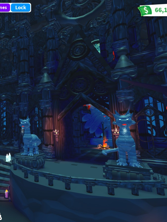 Огромный атмосферный замок глитч дом тотал 50к