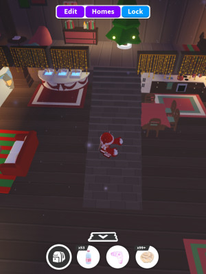 Новогодний глитч дом