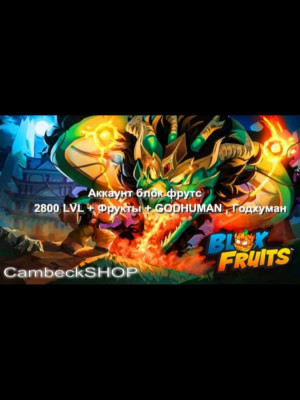 💎2800 LVL + Фрукты + GODHUMAN , Годхуман 💎✨