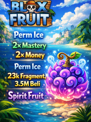 🫐PERM ICE |2X MONEY | 2X MASTERY | 3.6M$ | 23k frag | Spirit Fruit