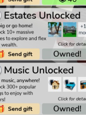 аккаунт с множеством пассов в Brookhaven