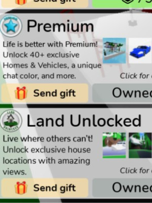 аккаунт с множеством пассов в Brookhaven