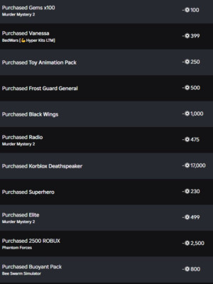 21-22 Red 5/5Cog(farm) + KorbloxDeathspeaker(17000 robux)