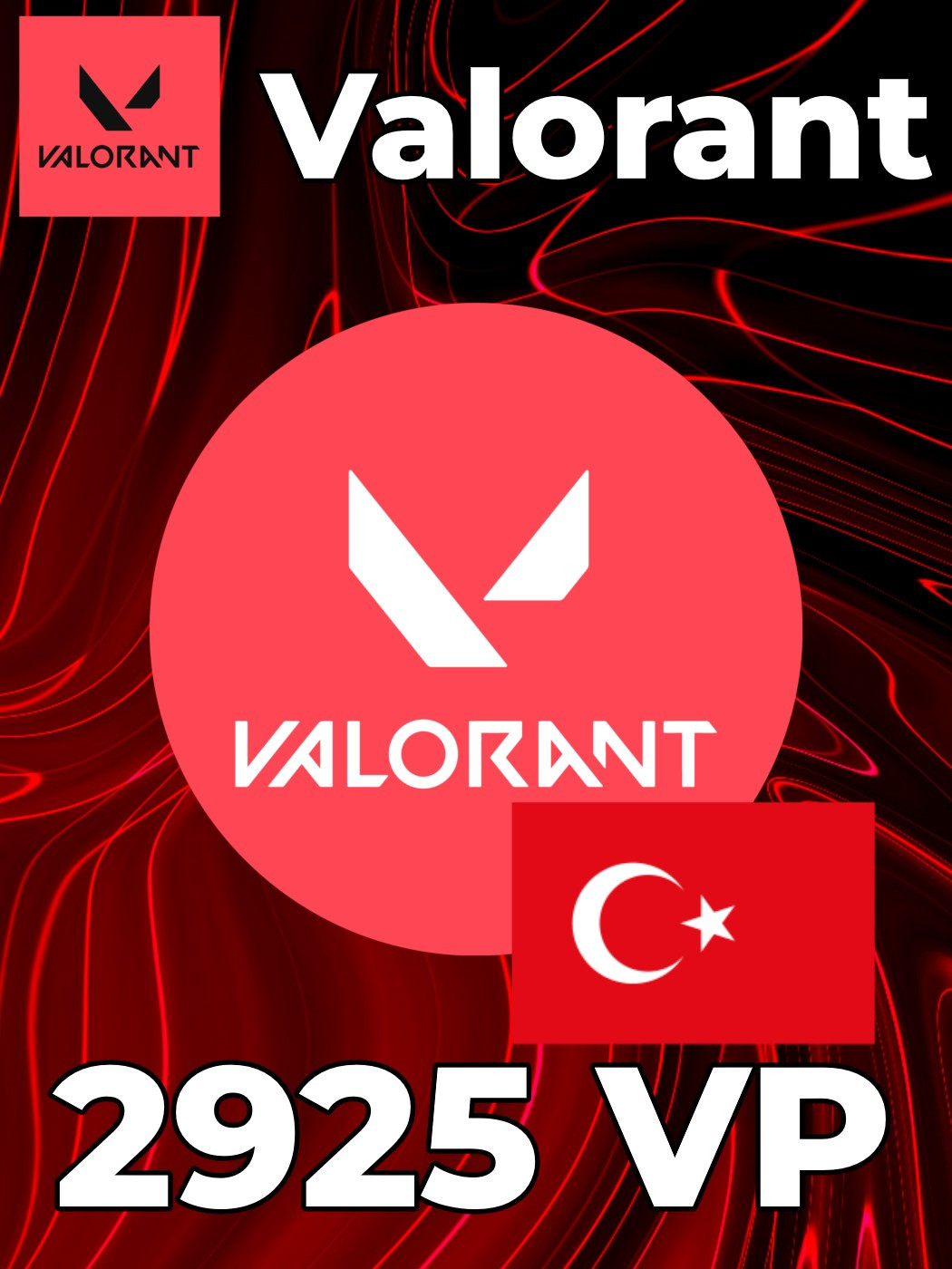 👑 2925 Valorant Points | TR | Подарочная карта 🔑