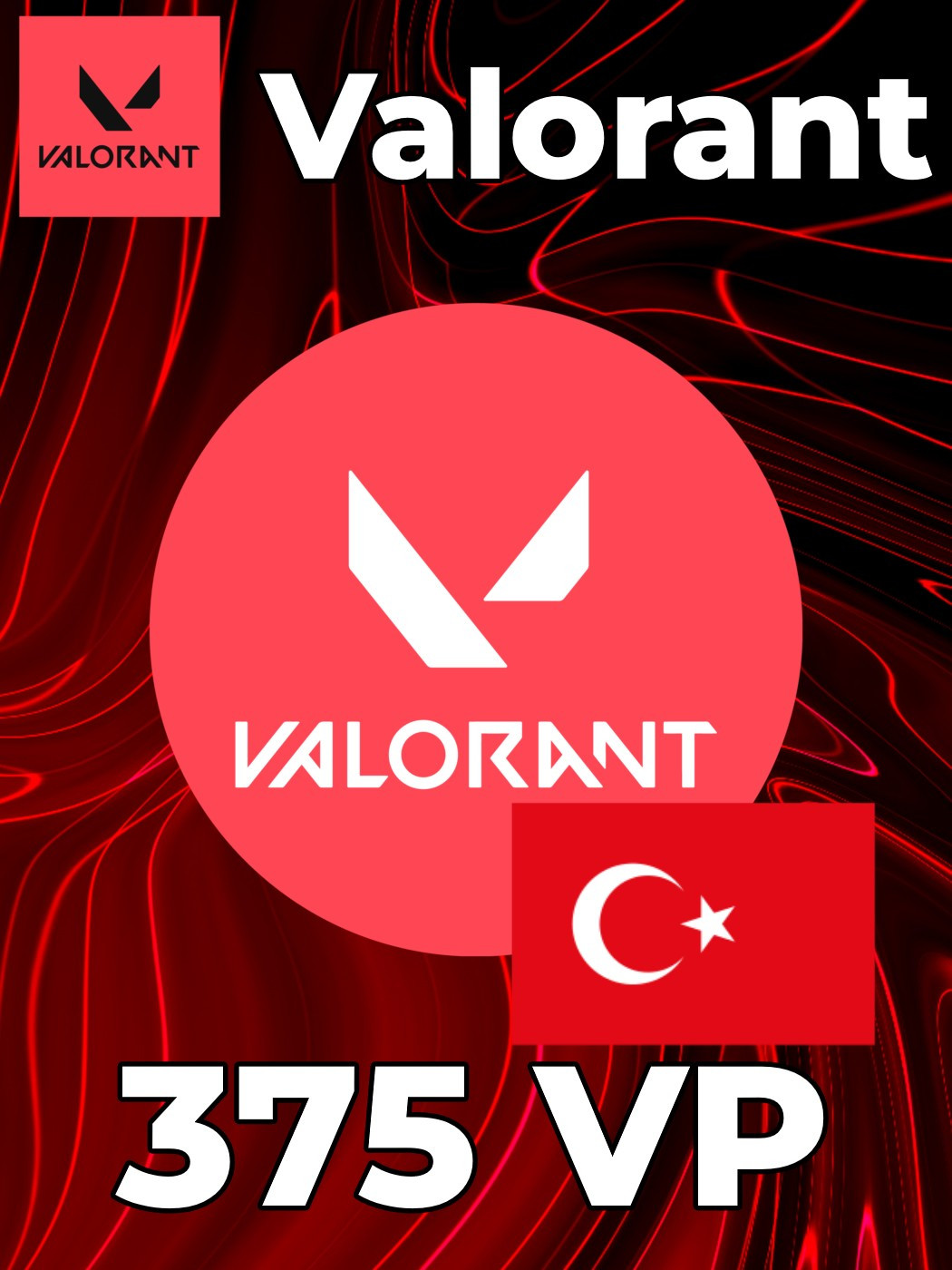 👑 375 Valorant Points | TR | Подарочная карта 🔑