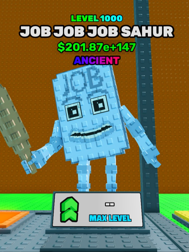 🟪ANCIENT 1000(MAX) LEVEL JOB JOB JOB SAHUR🟪