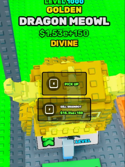 🟨(NEW!✨) DIVINE 1000(MAX) LEVEL GOLDEN DRAGON MEOWL🟨