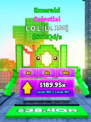 Небесный Emerald L O L $592Qd/s LVL 100