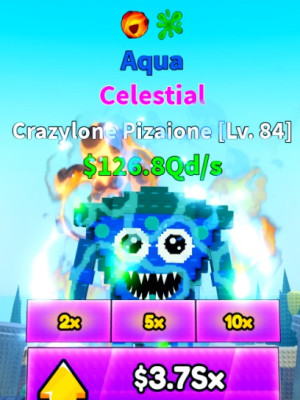 Небесный Crazylone Pizaione $126.8Qd/s LVL 84 Aqua