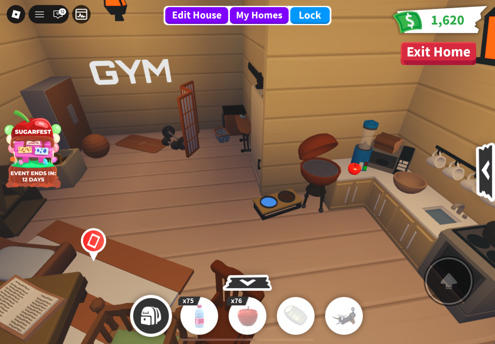 домик в коричнево-бежевых тонах