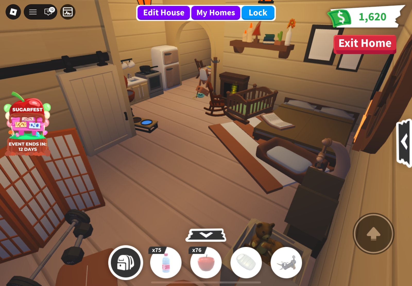 домик в коричнево-бежевых тонах