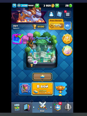 акк в клеш рояле 6500 кубков