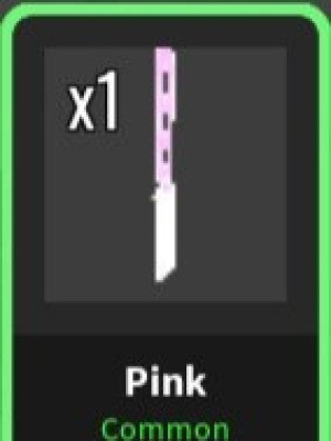 Pink butterfly skin knife