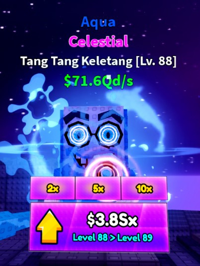 Небесный Tang Tang keletang $71.6Qd/s LVL 88 Aqua