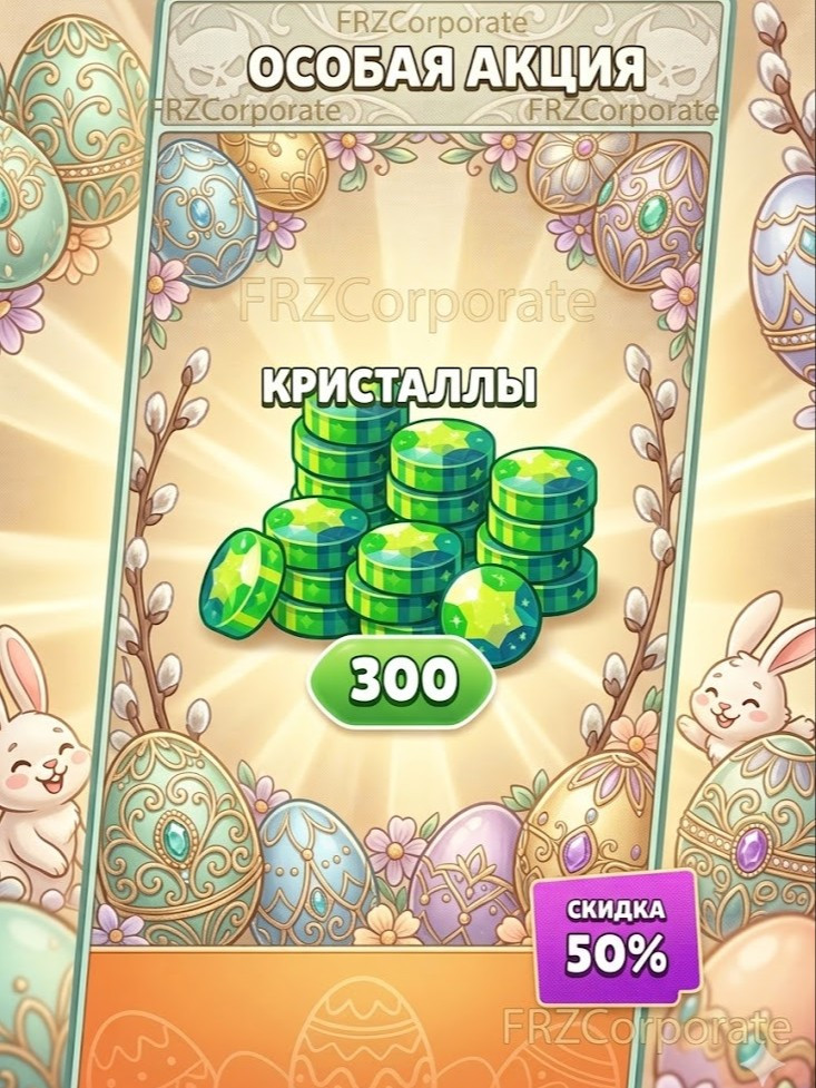 ОСОБАЯ АКЦИЯ | 300 ГЕМОВ | СКИДКА 50% БЕЗОПАСНО ДЛЯ ВСЕХ СТРАН 💌