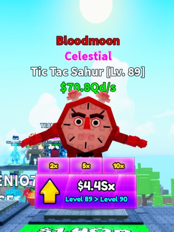 Небесный Tic Tac Sahur $70.8Qd/s LVL 89 Bloodmoon