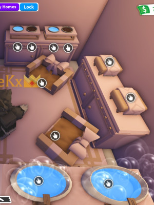 Огромный розовый особняк глитч дом тотал 75к, 3900+ мебели