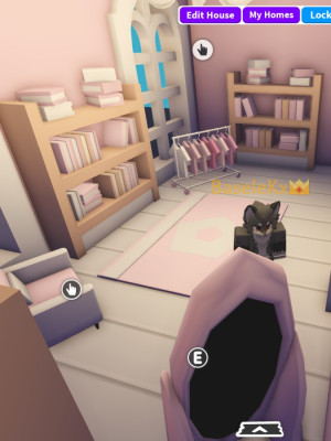 Огромный розовый особняк глитч дом тотал 75к, 3900+ мебели