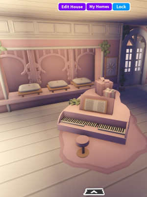 Огромный розовый особняк глитч дом тотал 75к, 3900+ мебели