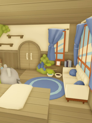 Дом пушин в стиле черники