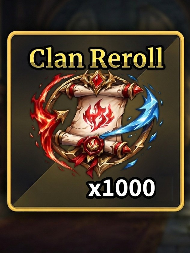 💸 X1000 ШТ CLAN REROLL 💸