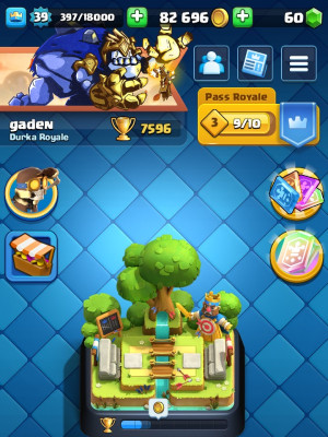 Хорошо прокачанный аккаунт в Клеш рояль