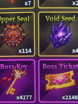 Boss key + boss tickets 10= 1000+1000