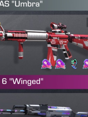 M16 Winget с наклейкой за 5000 голды, легендарная м16