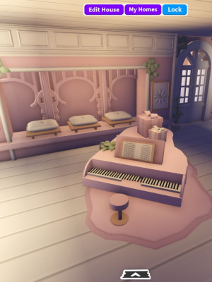 Большой розовый особняк глитч дом всего тотал 75к, 3900+ мебели