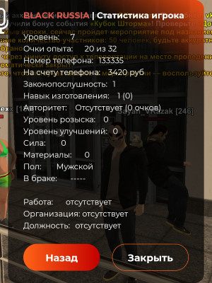 7 лвл без привязок, сим 133335, 144446 топ ак