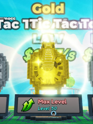 Gold TIC TAC TOK AFAMMOCC |LAW| BE A LUCKY BLOCK