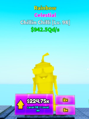 Celestial Chillin Chilli $942.5Qd/s LVL 98 Rainbow