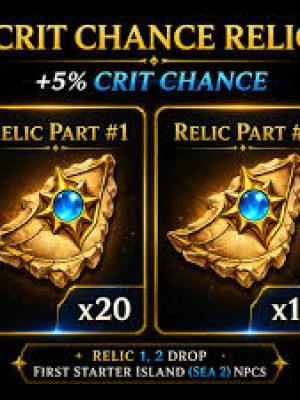 🟡CRIT CHANCE RELIC🟡Relic Part #1 20шт.+Relic Part #2 15 шт.🟡