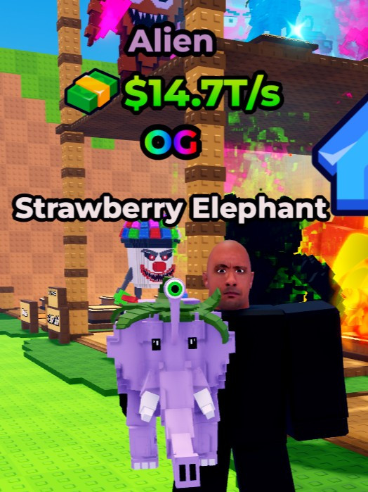 🏆OG STRAWBERRY ELEPHANTE (Alien)🏆 14.7T/S 65 LVL