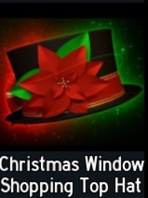 Christmas Window Shopping Top Hat