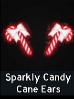Sparkly Candy Cane Ears